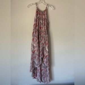 Flying Tomato Vibrant Striped High low Dress